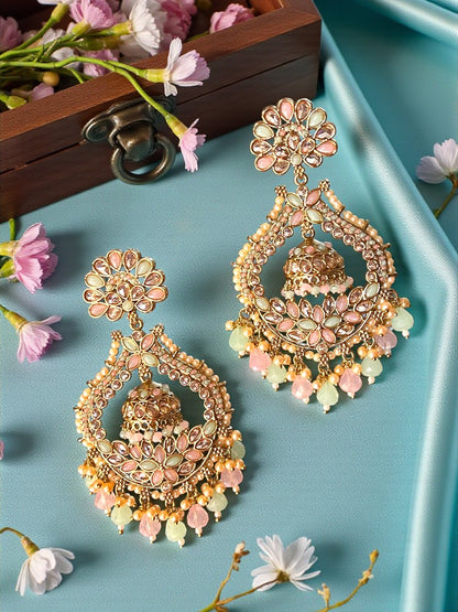 Multicolour Namisha Chandbali Earrings