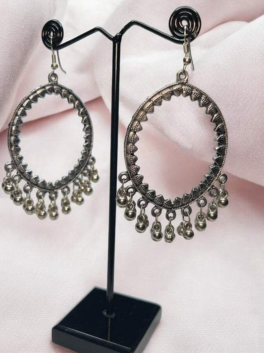 Oxidised Prerna Dangler Earrings