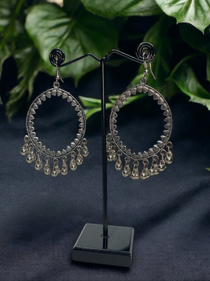 Oxidised Prerna Dangler Earrings