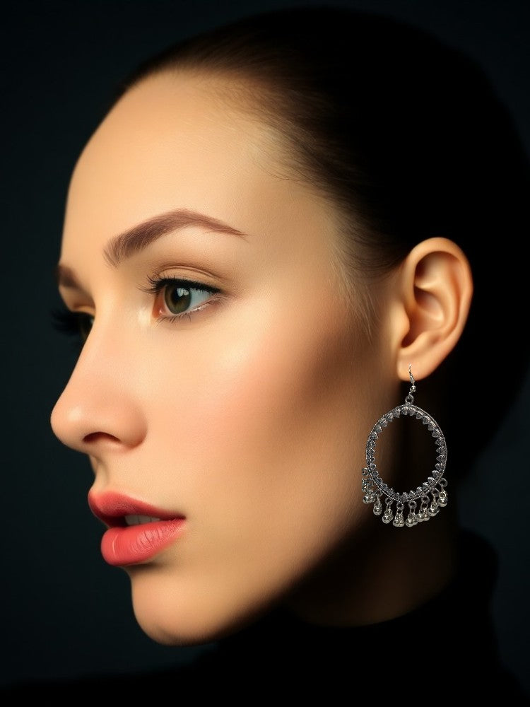 Oxidised Prerna Dangler Earrings