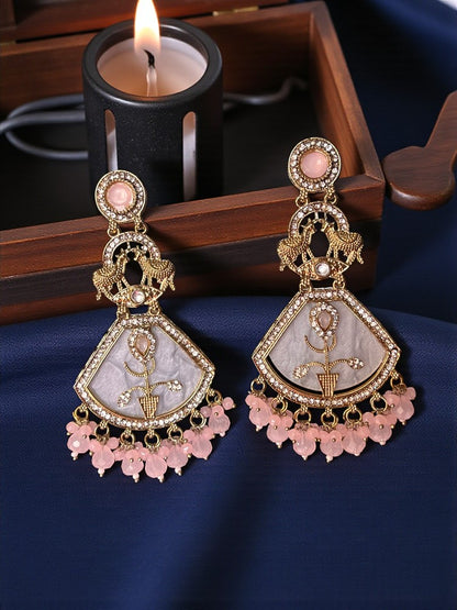 Pink Pariksha Dangler Earrings